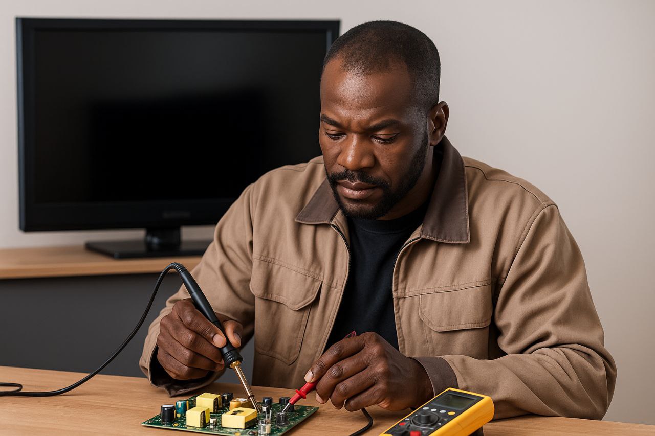 Réparation d'une alimentation TV