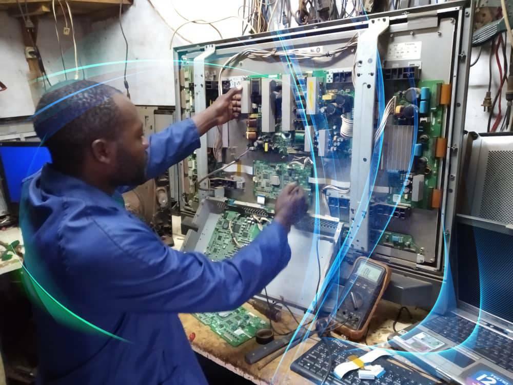 Illustration de réparation électronique